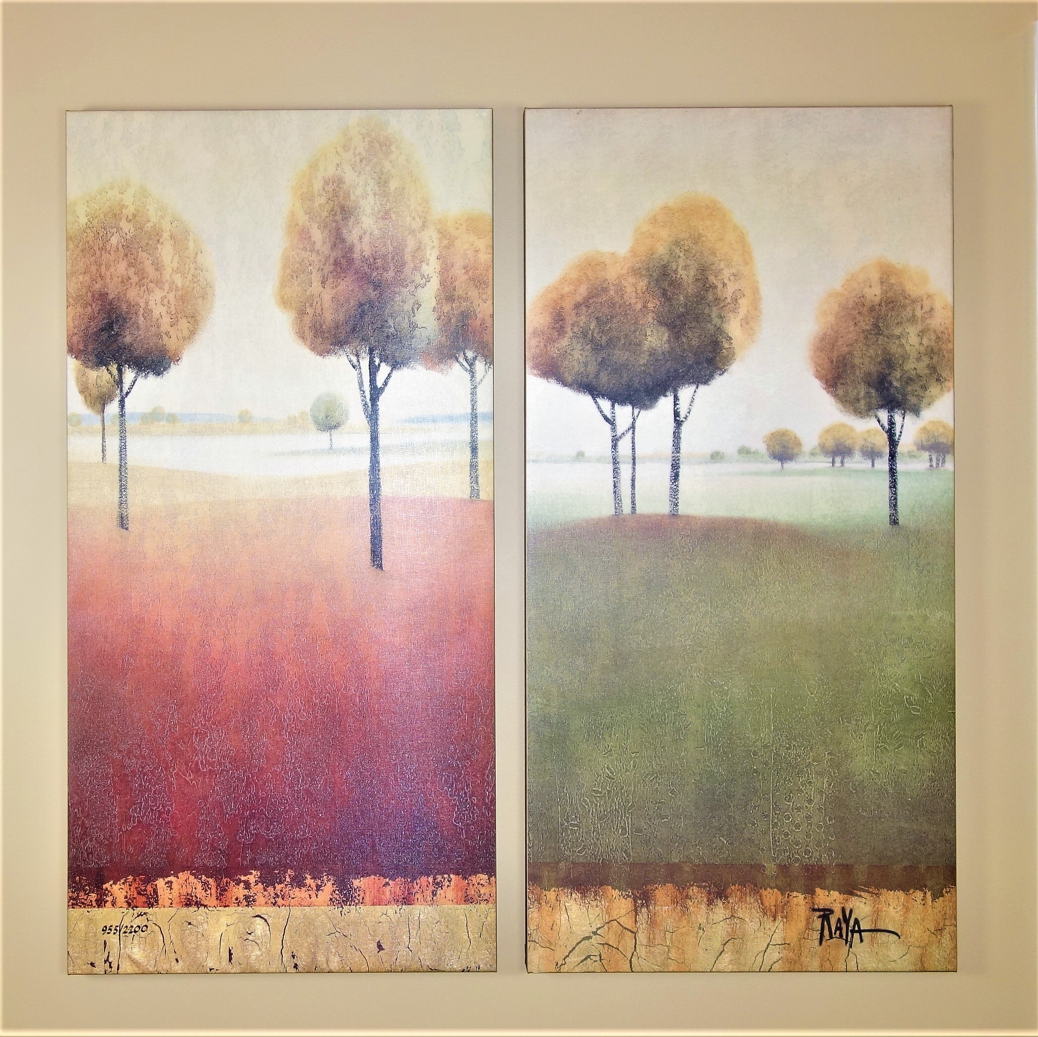 Pair of RAYA Raya Sorkine Signed Numbered Giclee Prints