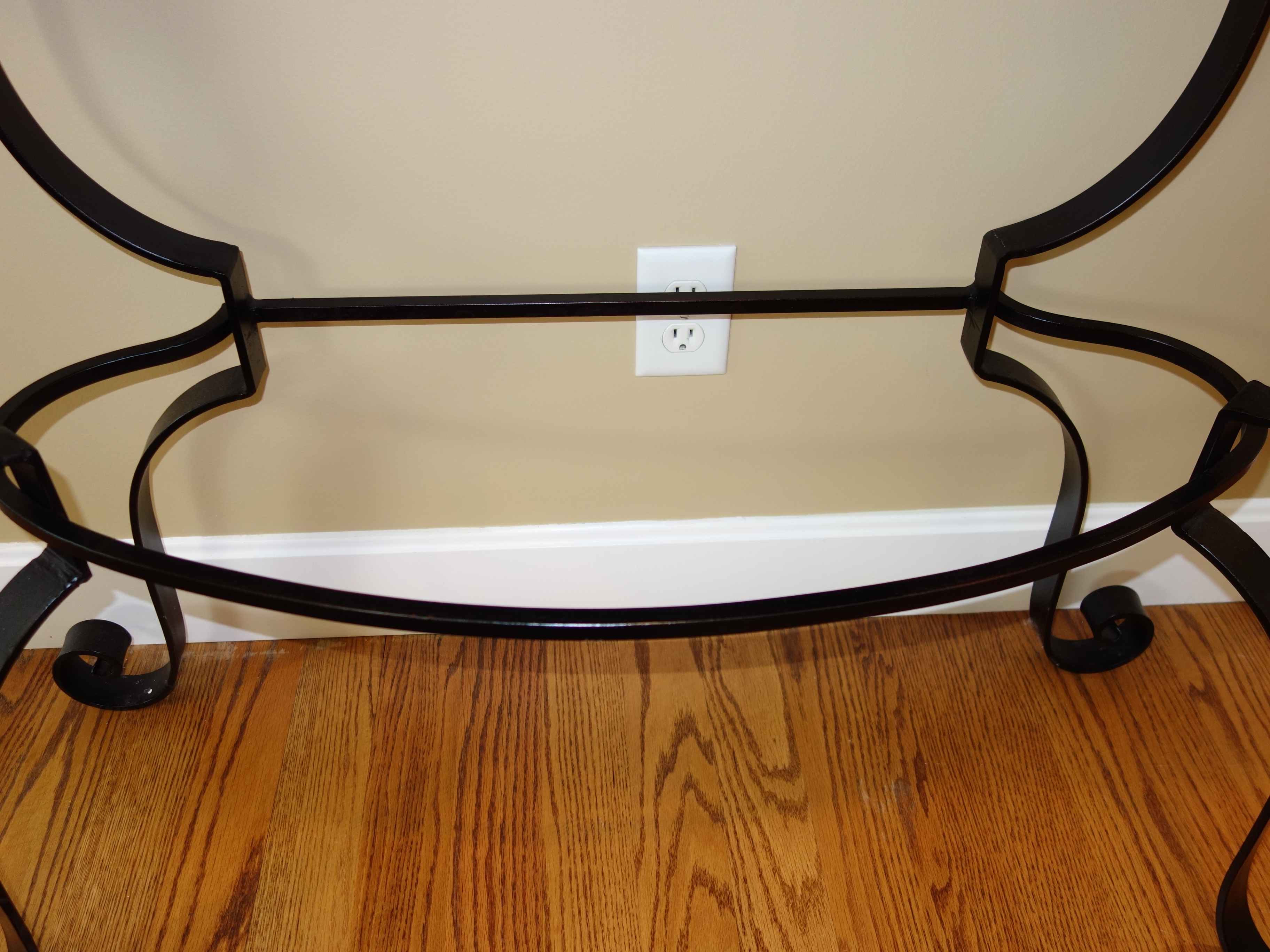 "Normandy" Copper Top Console Table by Arhaus