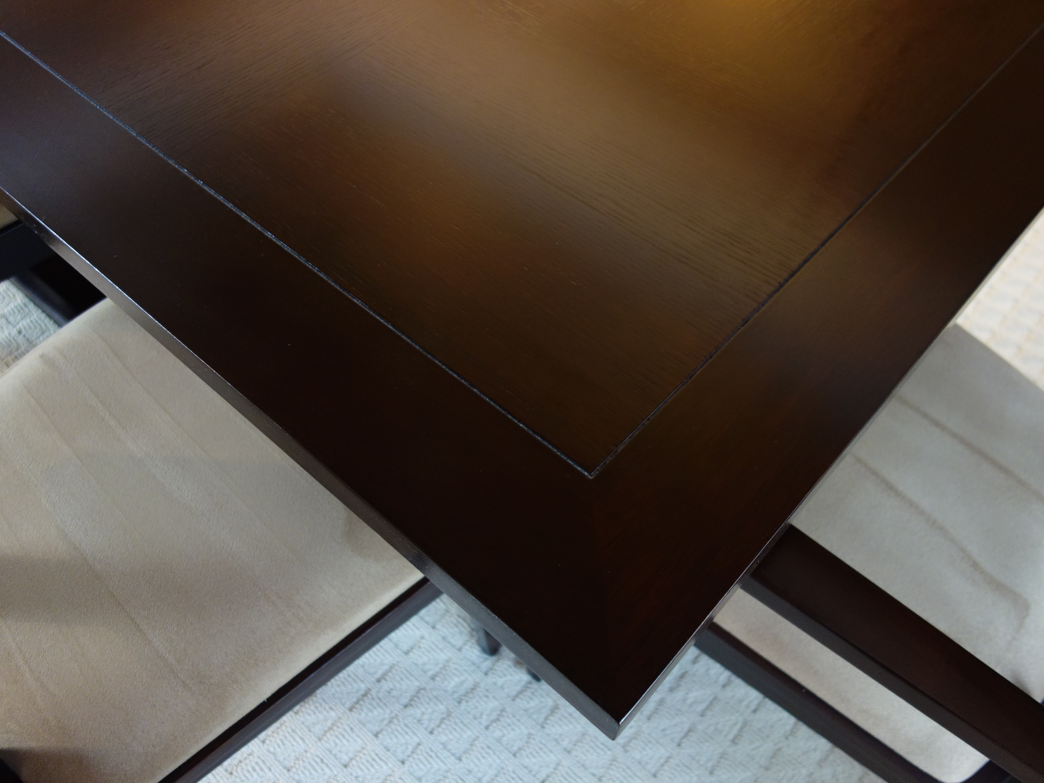 "Bancroft" Dining Table and Eight Chairs by Brownstone Furniture