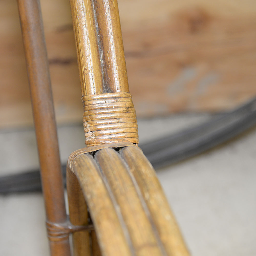 Vintage Paul Frankl Style Bamboo Arm Chair Frame