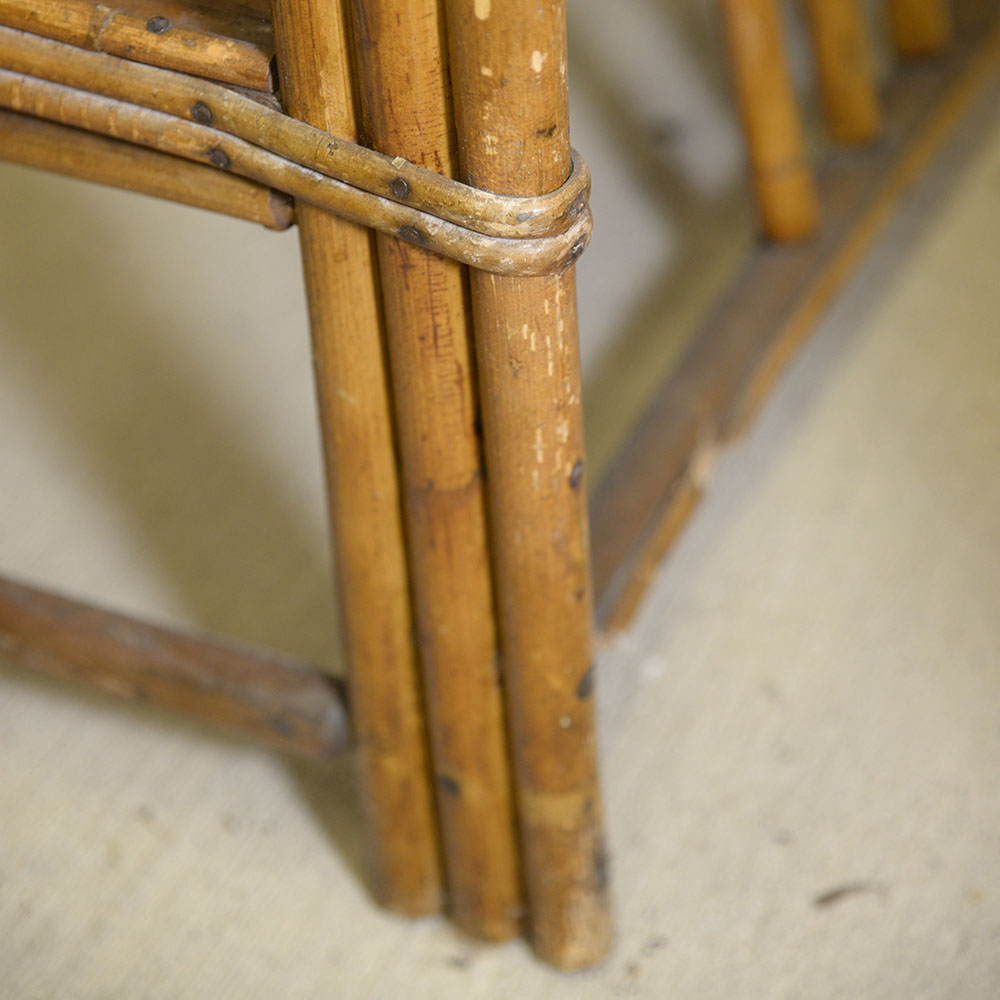 Vintage Paul Frankl Style Bamboo Arm Chair Frame
