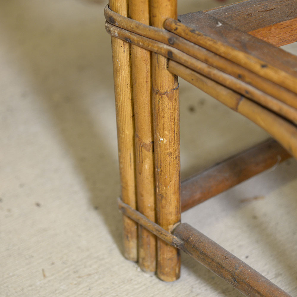 Vintage Paul Frankl Style Bamboo Arm Chair Frame