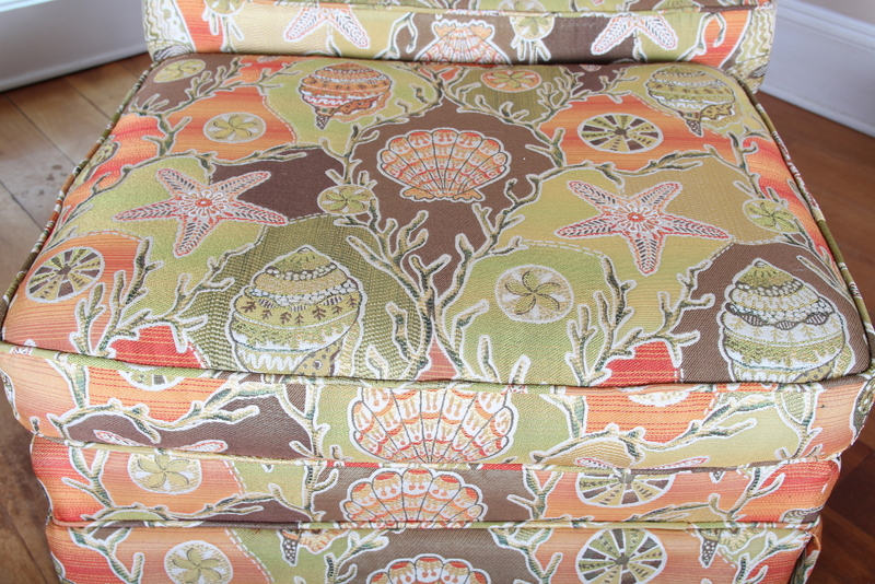 Upholstered Club Chair and Ottoman