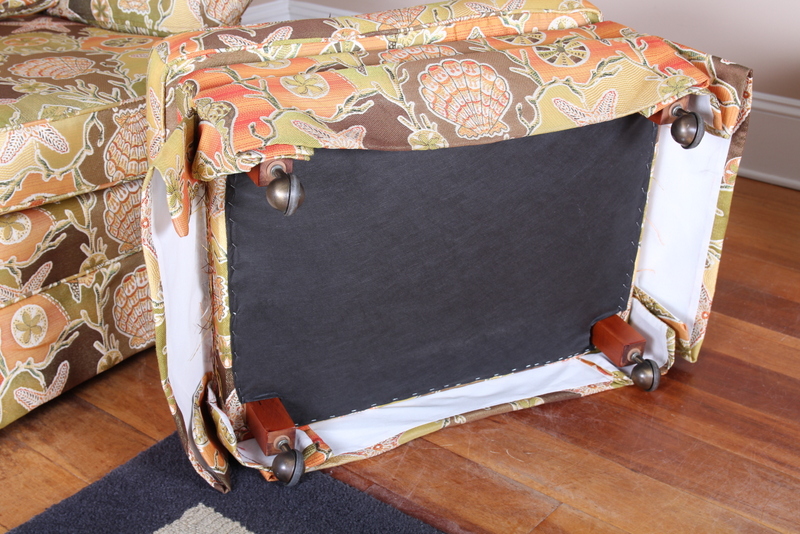 Upholstered Club Chair and Ottoman