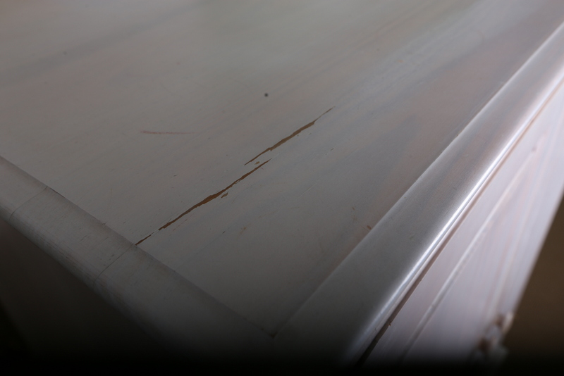 Whitewashed Pine Media Center