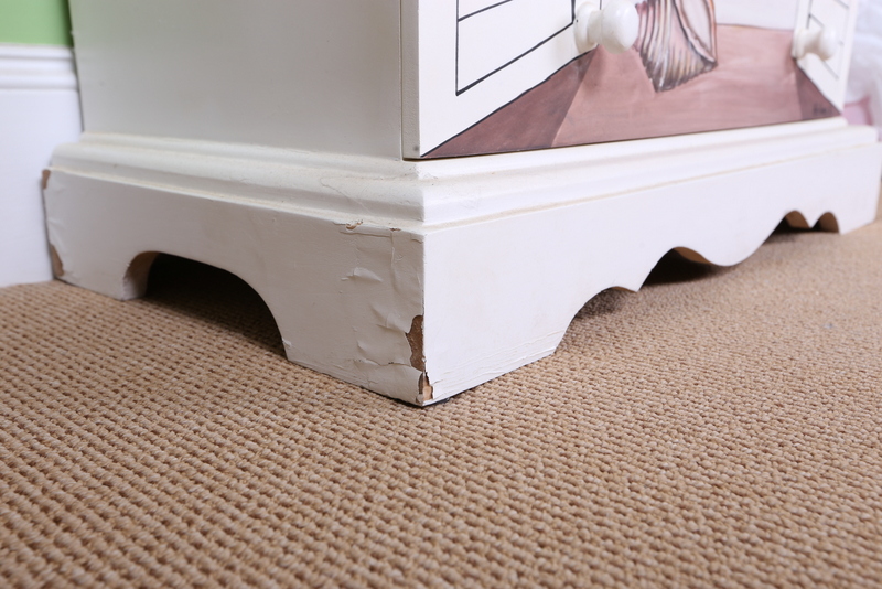 Painted Coastal Theme Chest of Drawers