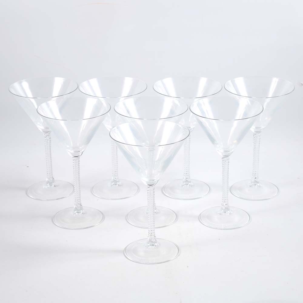 Ralph Lauren "Latham" Crystal Martini Glasses