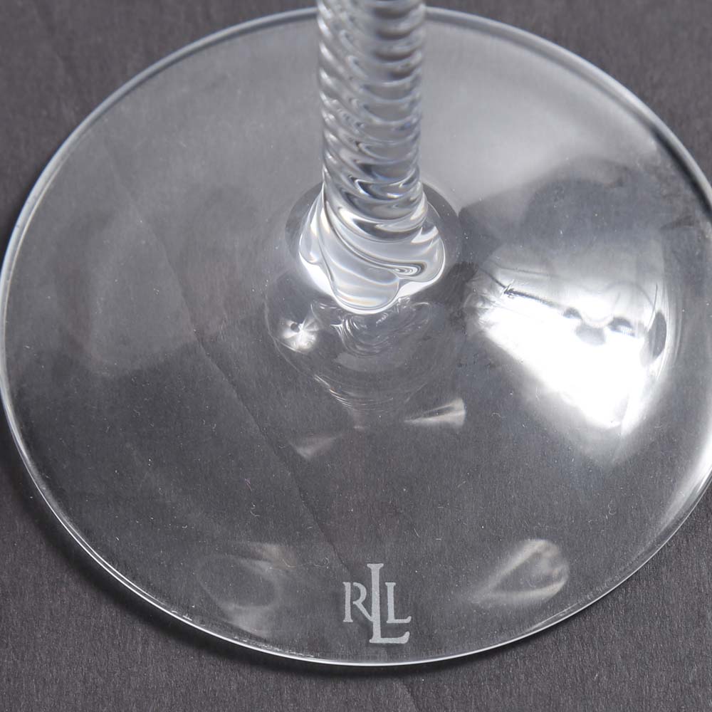 Ralph Lauren "Latham" Crystal Martini Glasses