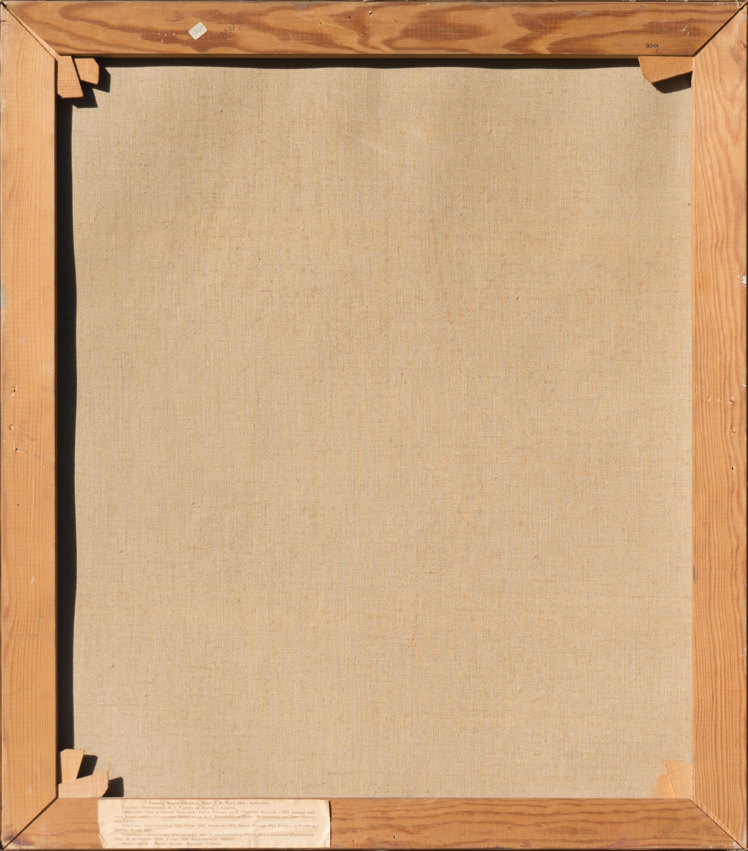 Mogens Christian Vantore Oil Painting on Canvas "Still Life of Tulips"