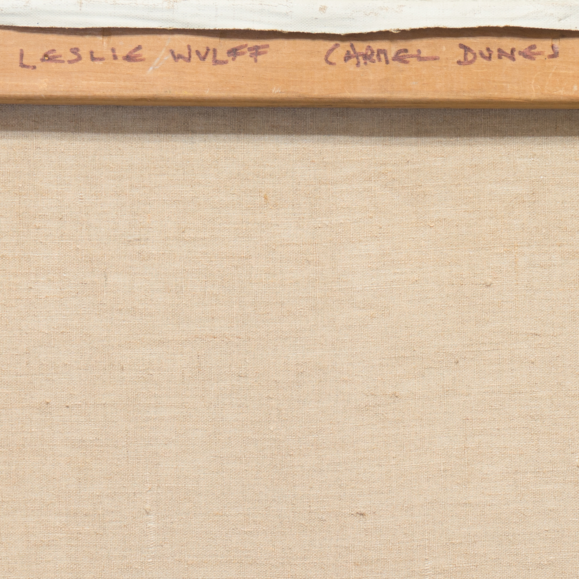 Leslie Bruner Wulff Oil Painting on Canvas "Carmel Dunes"