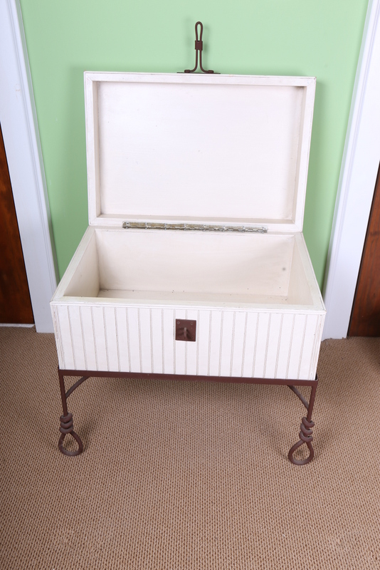 Coastal Style Wooden Storage Trunk