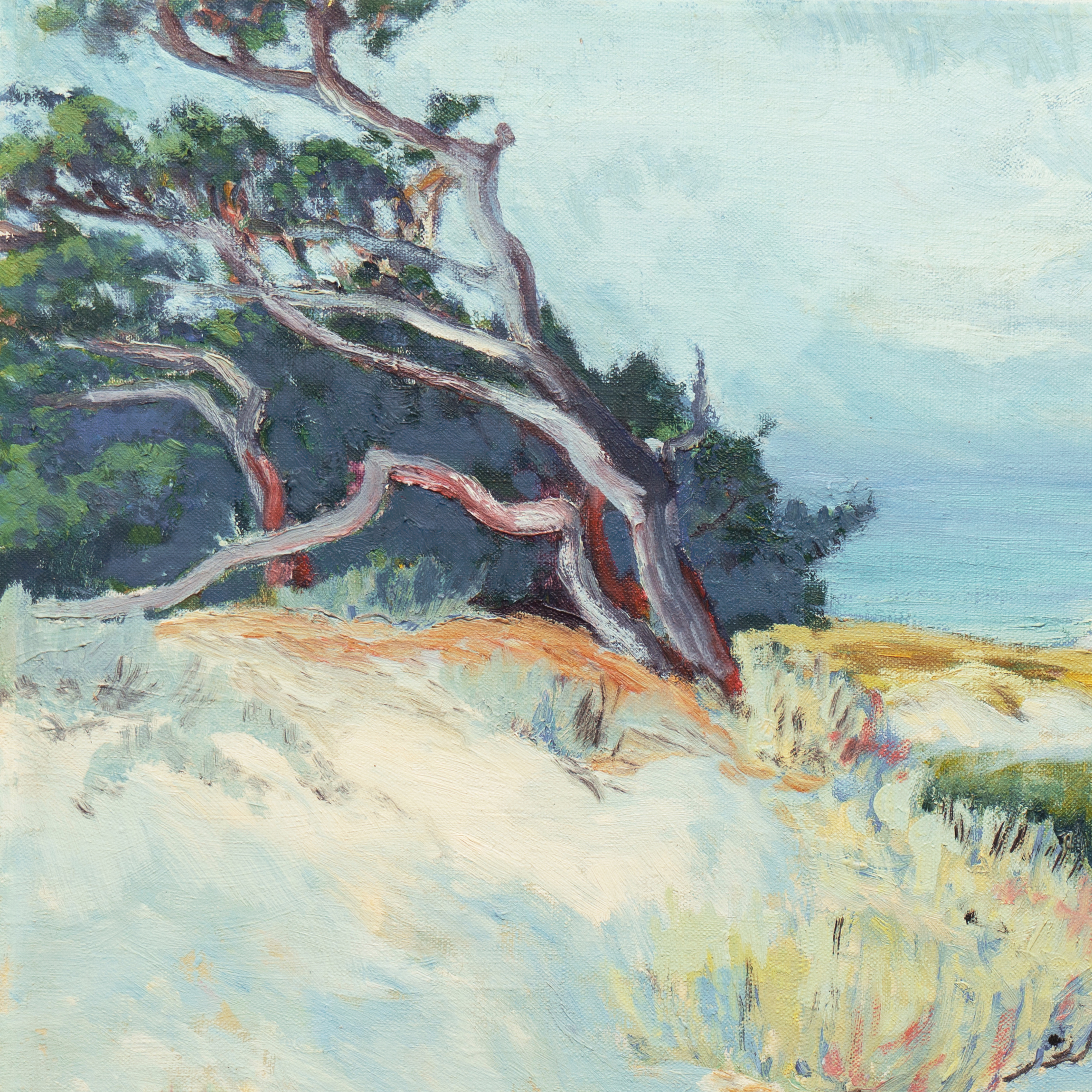 Leslie Bruner Wulff Oil Painting on Canvas "Carmel Dunes"