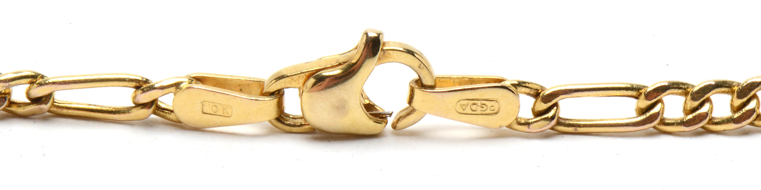 14K Yellow Gold Harley Davidson Pendant on 10K Yellow Gold Chain