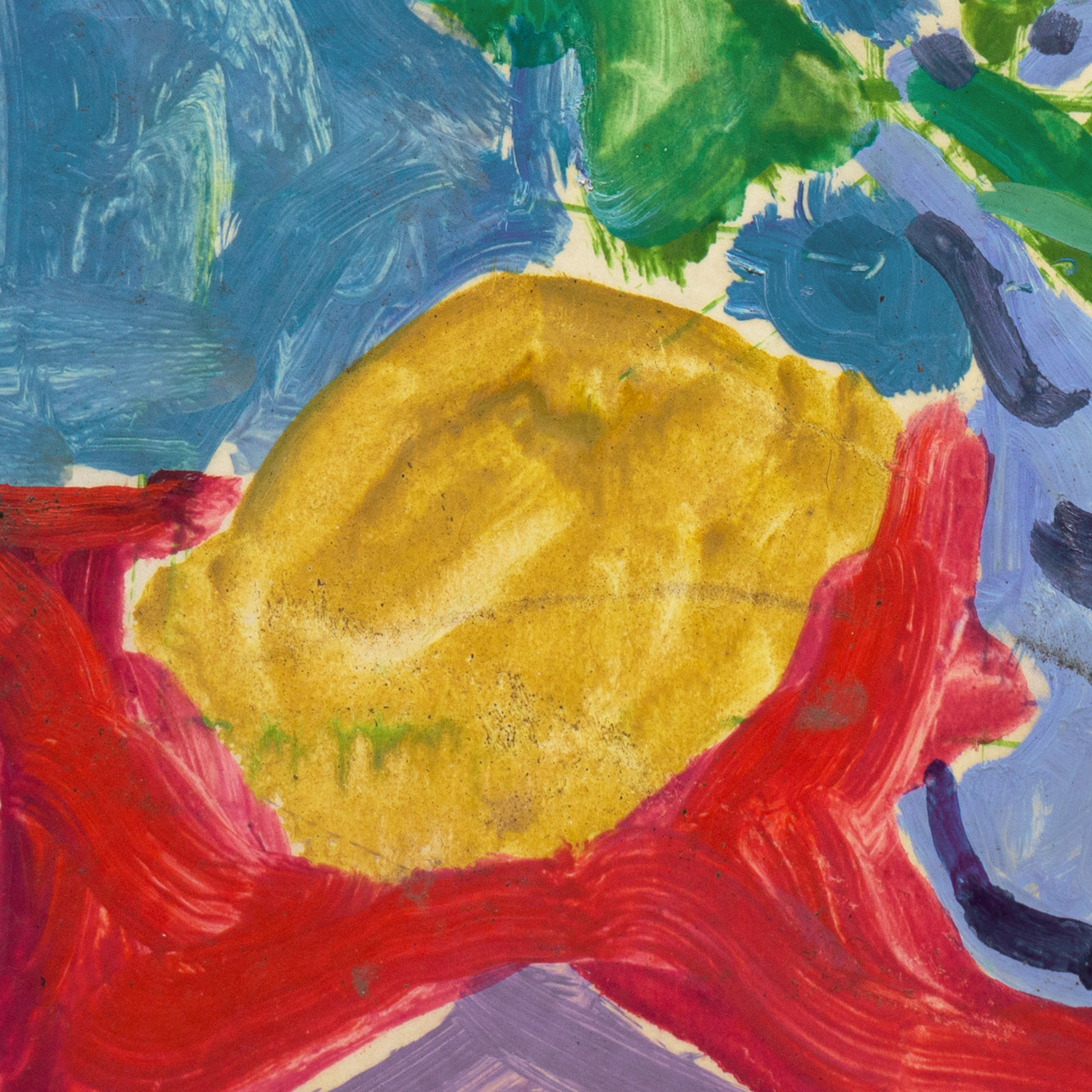 Victor Di Gesu Oil Painting on Paper "Still life with Lemon"