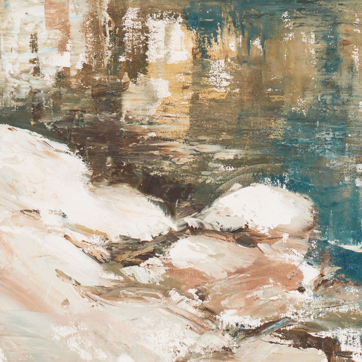 Robert Elsocht Oil Painting on Canvas "Opalescence"