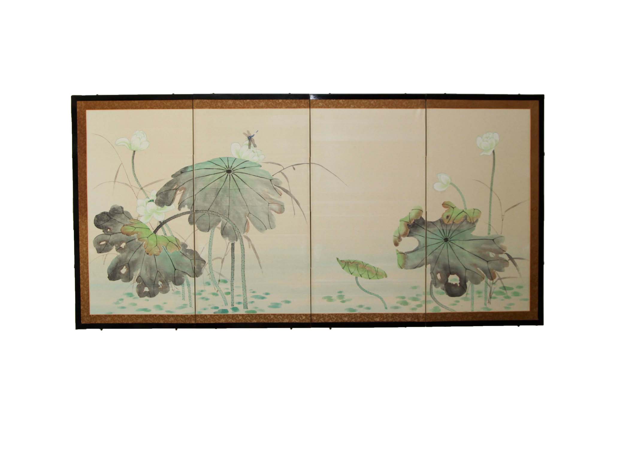 Japanese Hand Painted Wall Screen