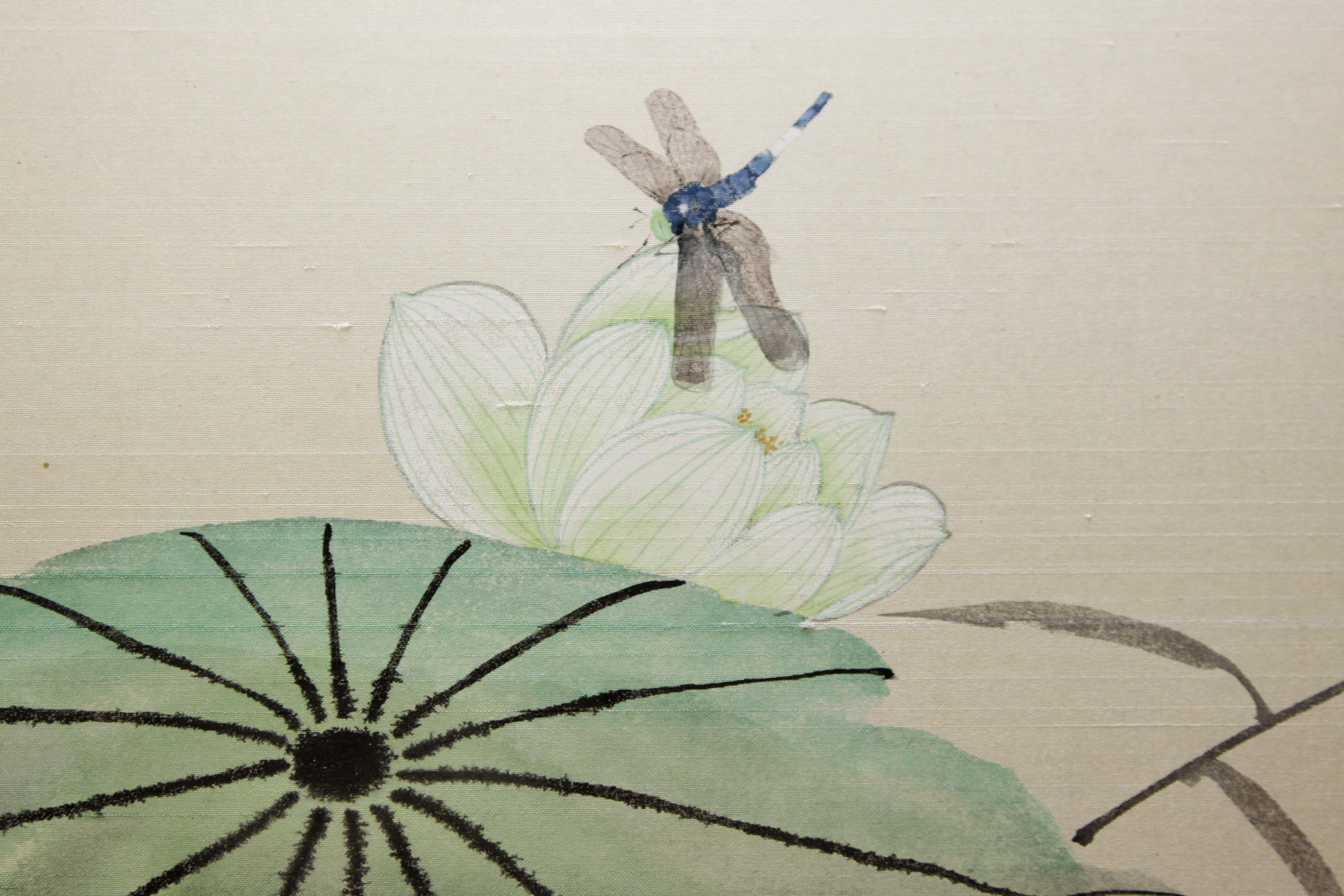 Japanese Hand Painted Wall Screen