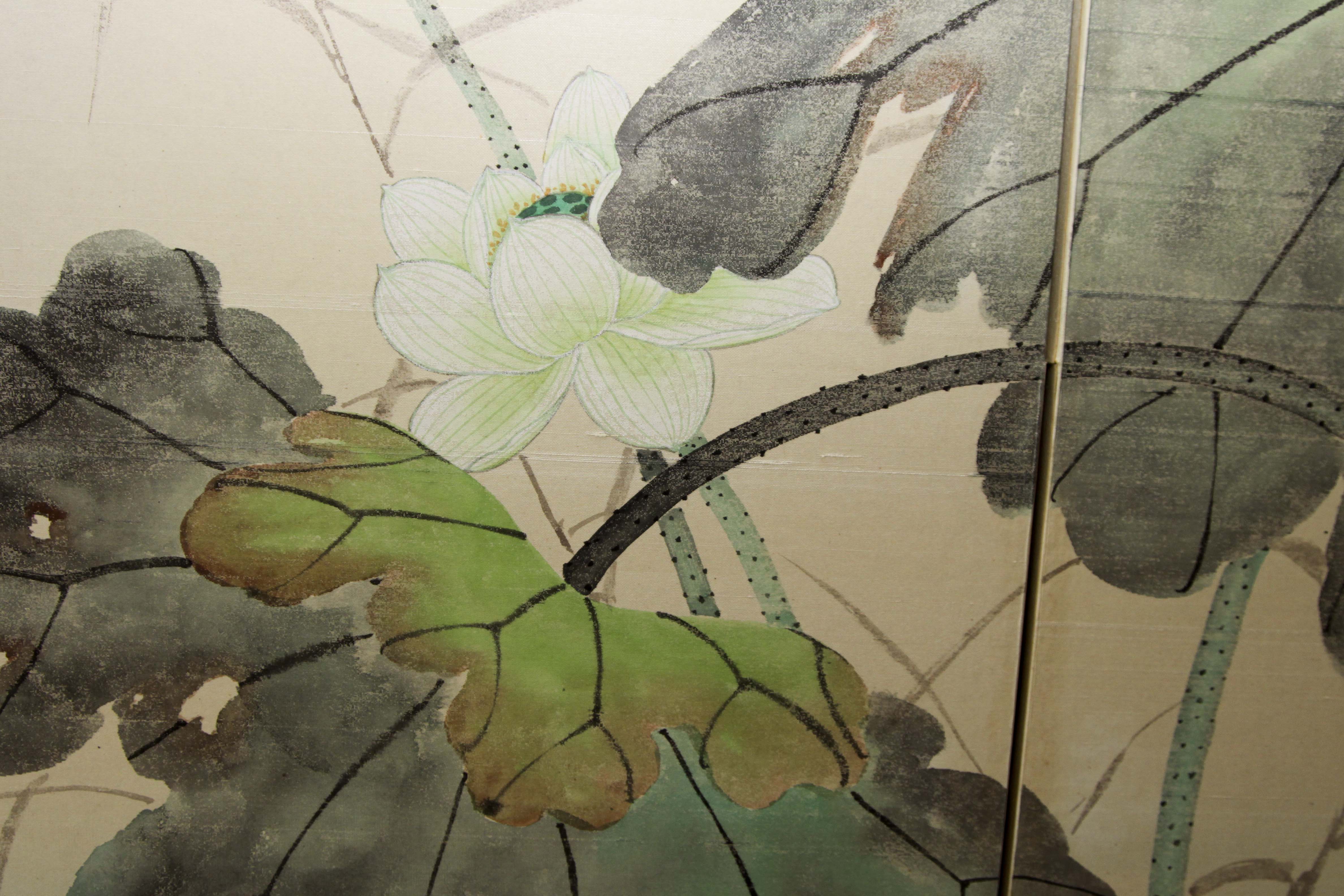 Japanese Hand Painted Wall Screen