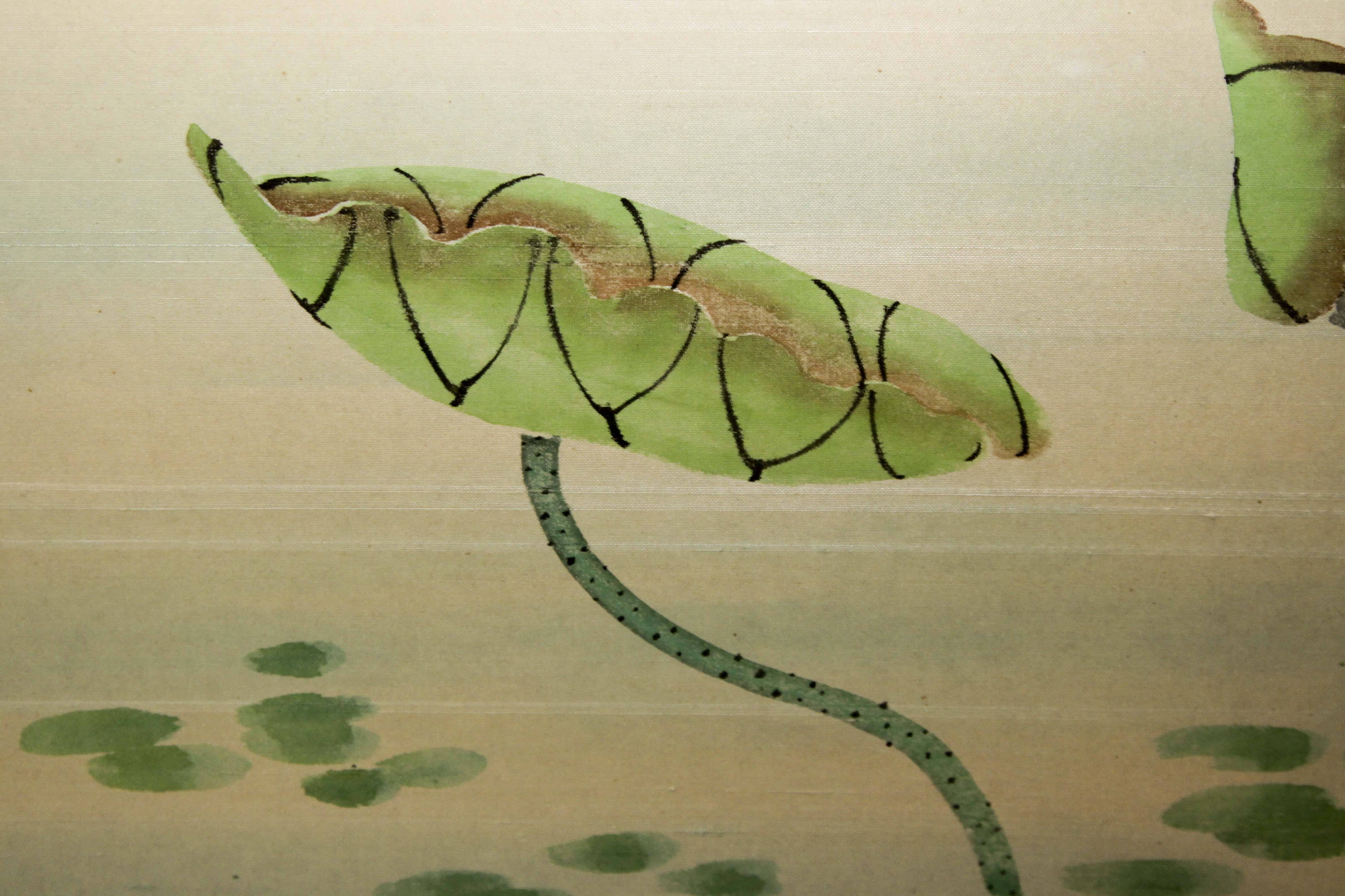 Japanese Hand Painted Wall Screen