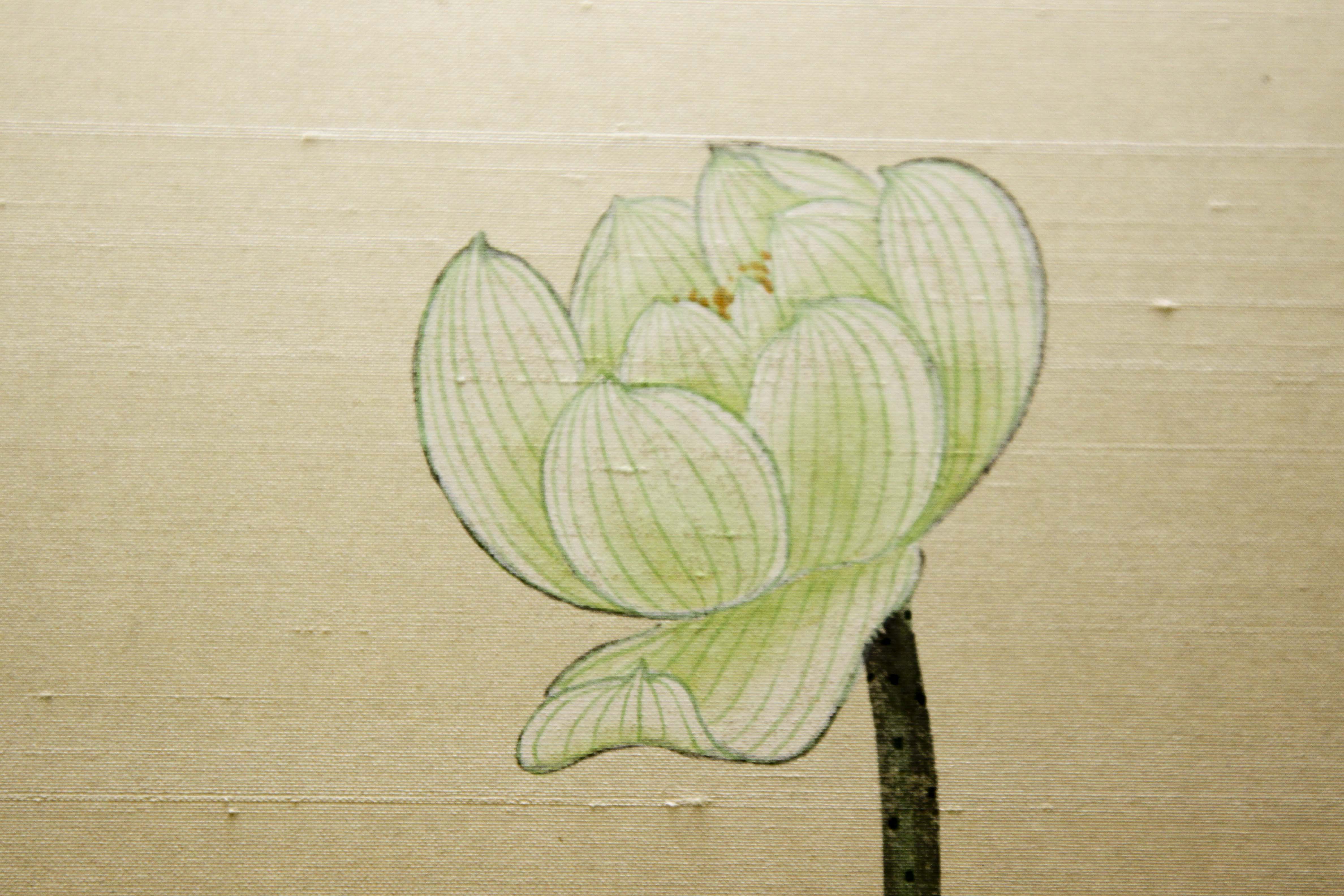 Japanese Hand Painted Wall Screen