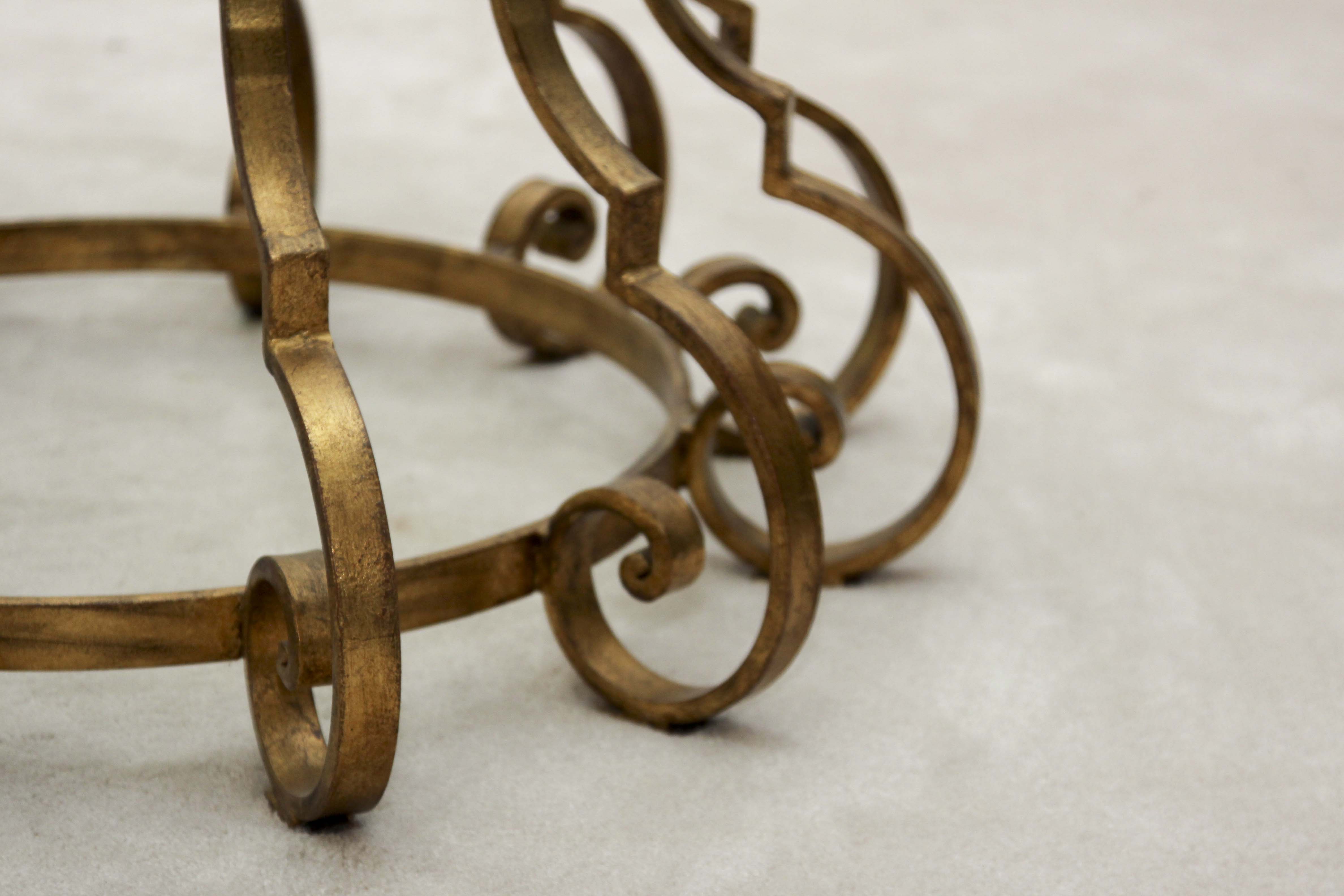 Round Glass Top Coffee Table
