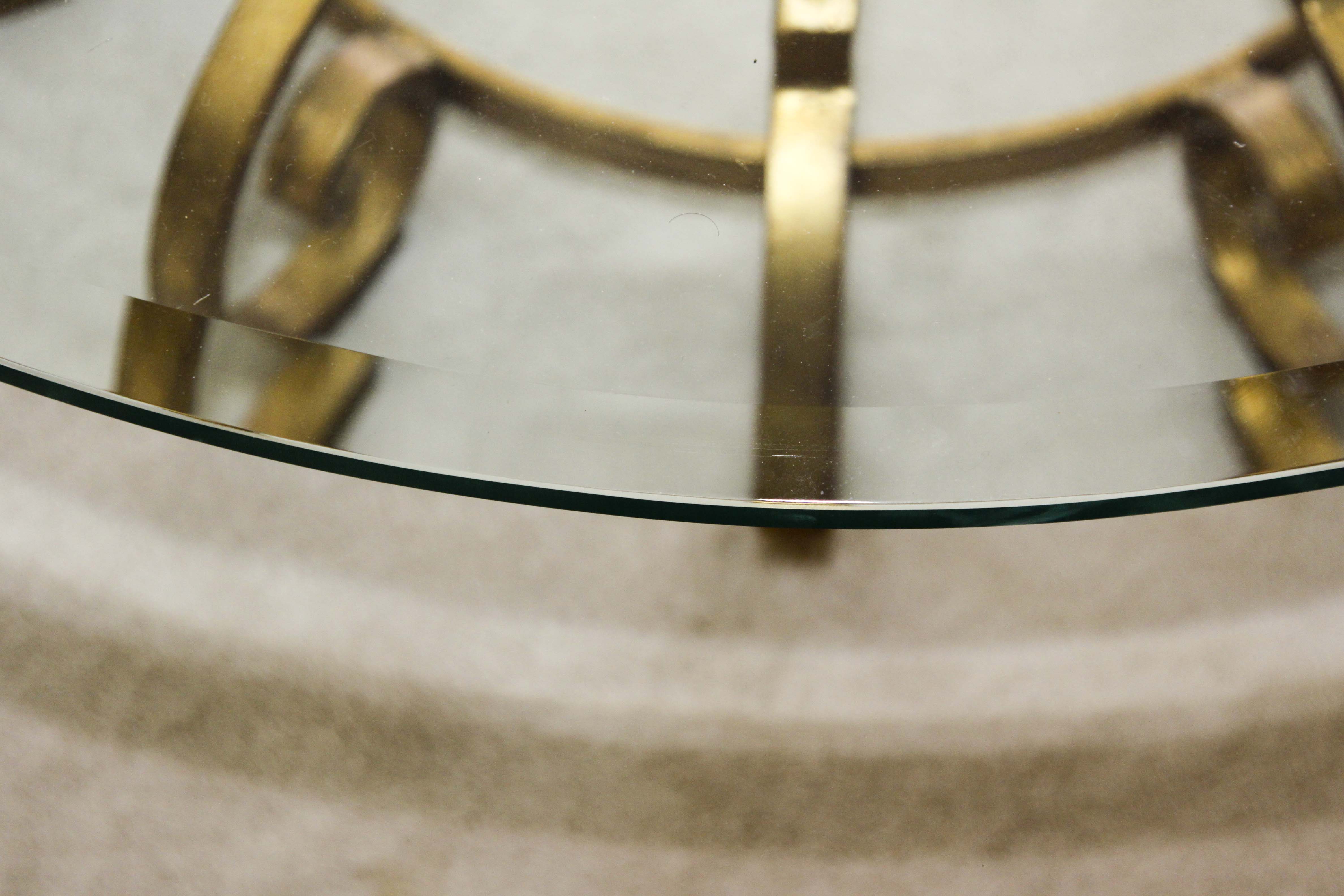 Round Glass Top Coffee Table