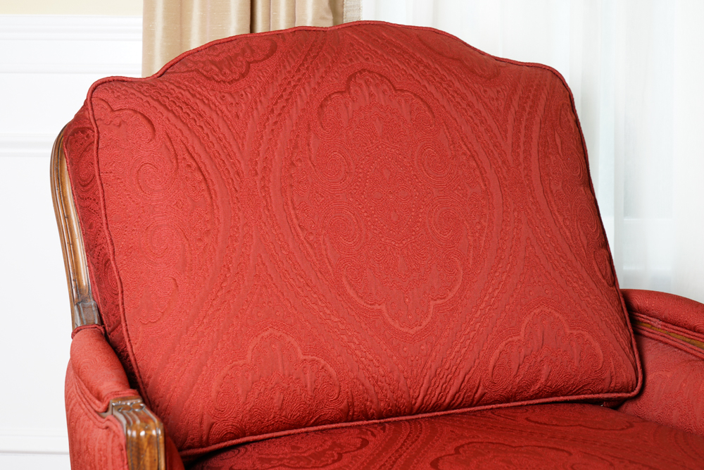 Upholstered Bergere by Ethan Allen