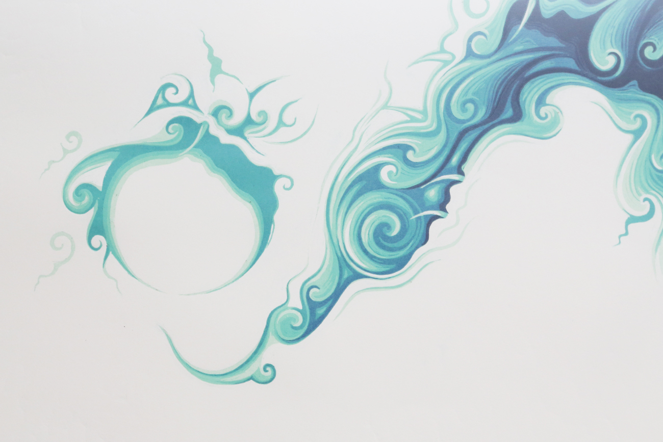 Isares Honghin Limited Edition Woodcut "Imagination From Thai Art No. 4"