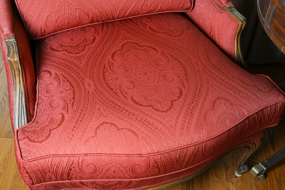 Upholstered Bergere by Ethan Allen