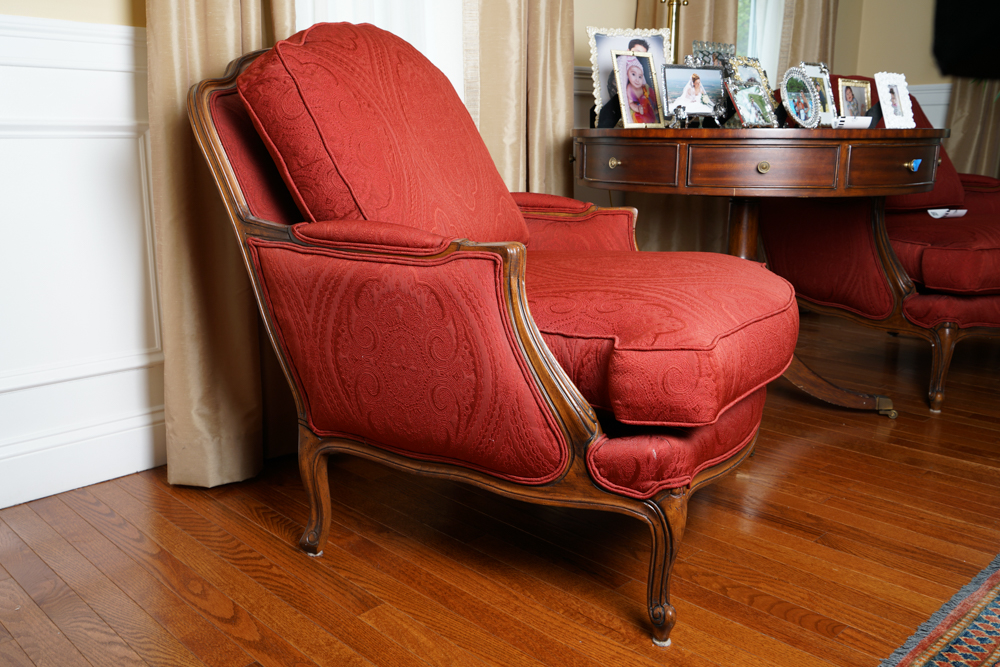 Upholstered Bergere by Ethan Allen
