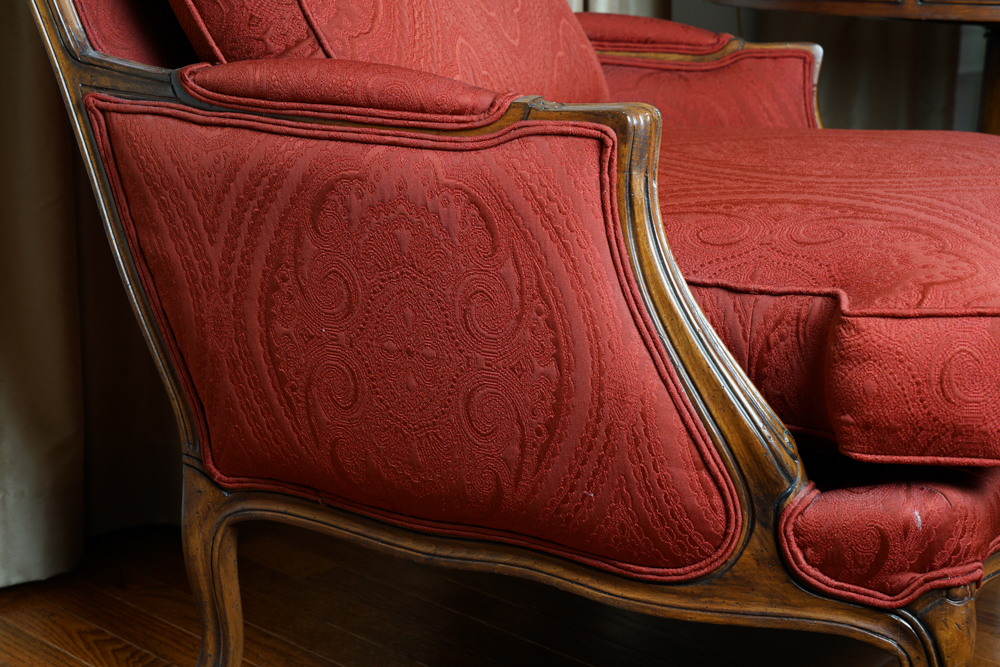 Upholstered Bergere by Ethan Allen