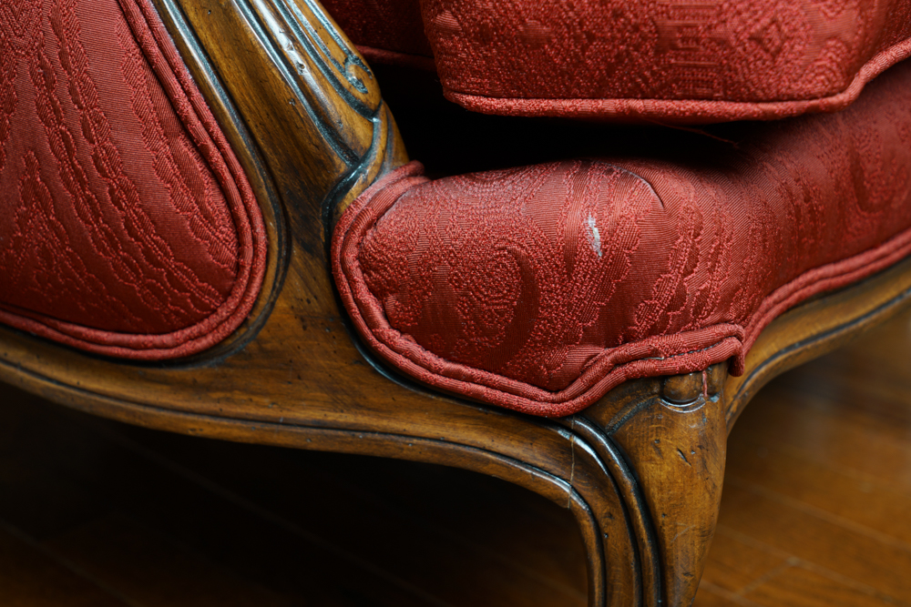 Upholstered Bergere by Ethan Allen