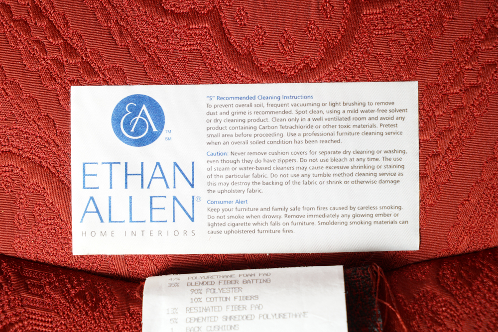 Upholstered Bergere by Ethan Allen