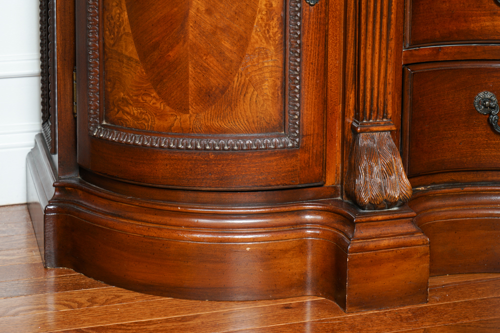 Irish Georgian Style Marble Top Buffet