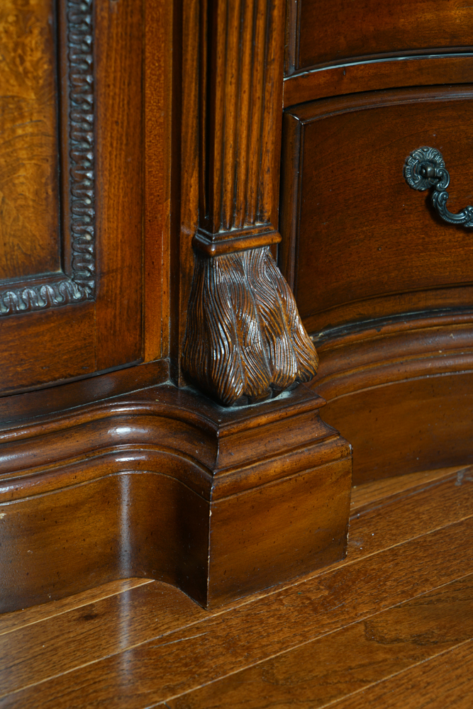 Irish Georgian Style Marble Top Buffet