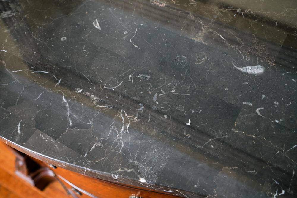 Irish Georgian Style Marble Top Buffet