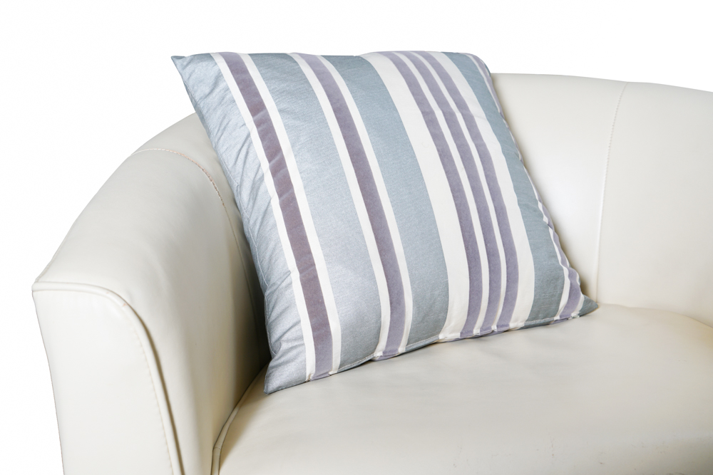 Leather Barrel Back Swivel Chair