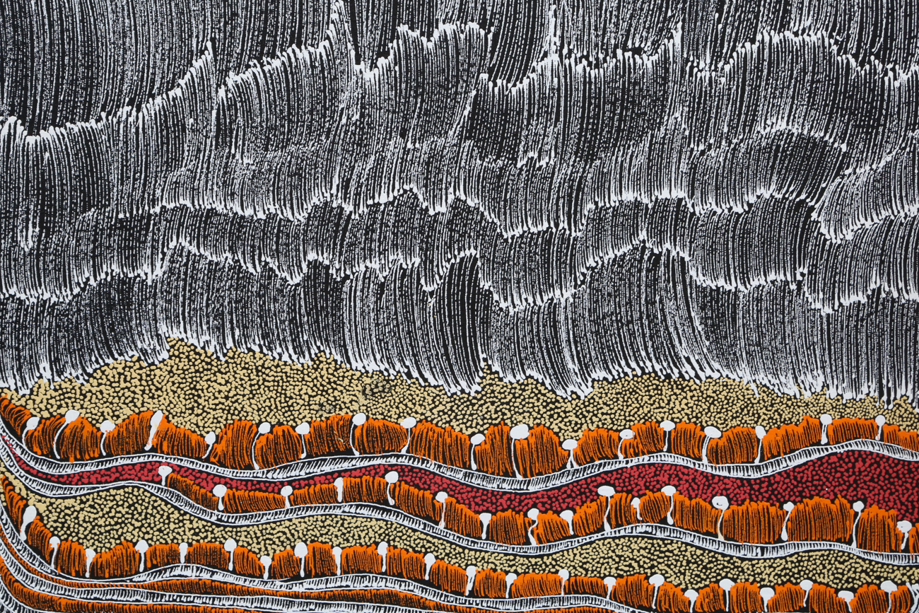 Jorna Newberry Acrylic Painting On Canvas "Warv"