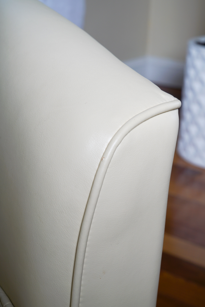 Leather Barrel Back Swivel Chair