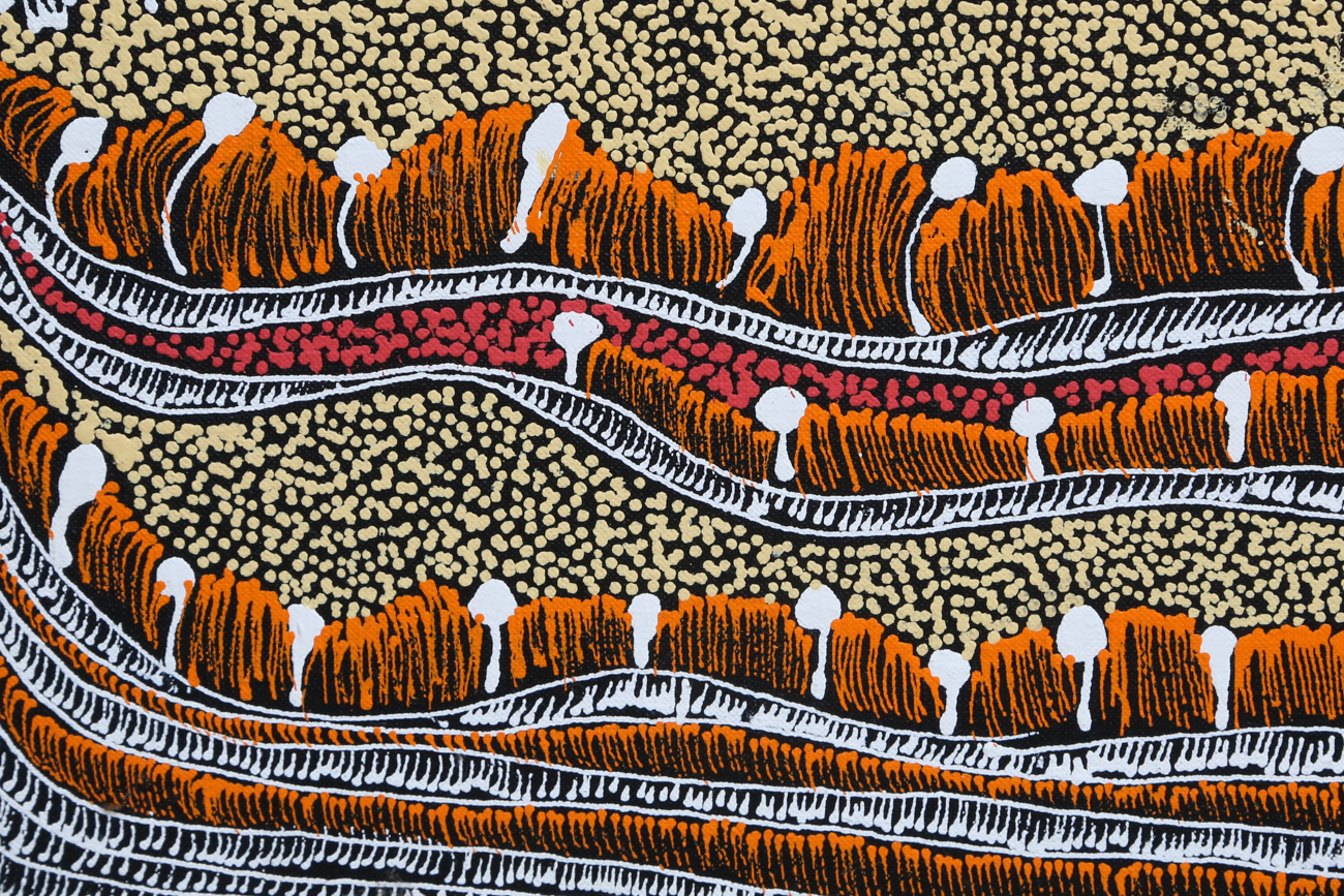 Jorna Newberry Acrylic Painting On Canvas "Warv"