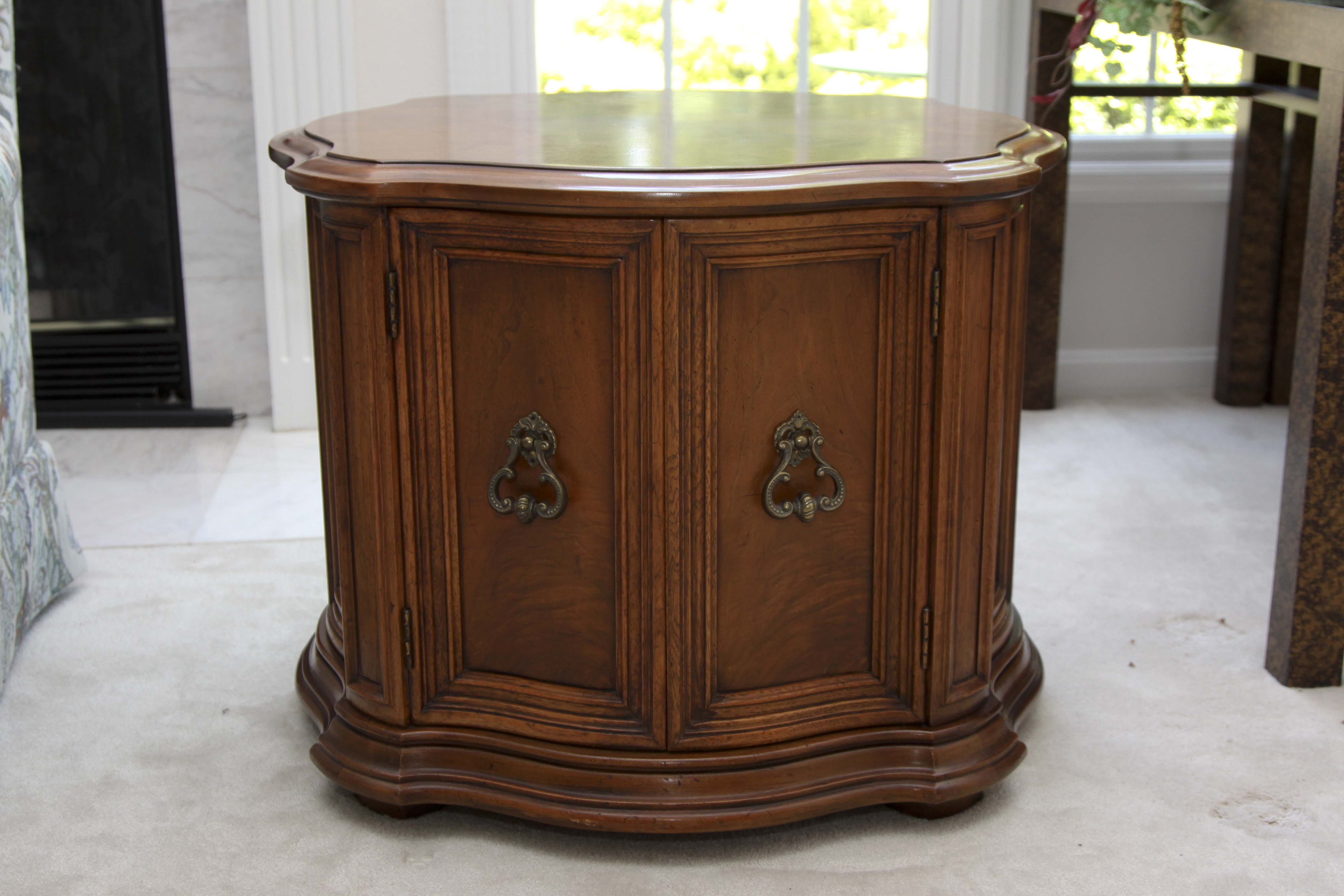 Wooden Cabinet Side Table