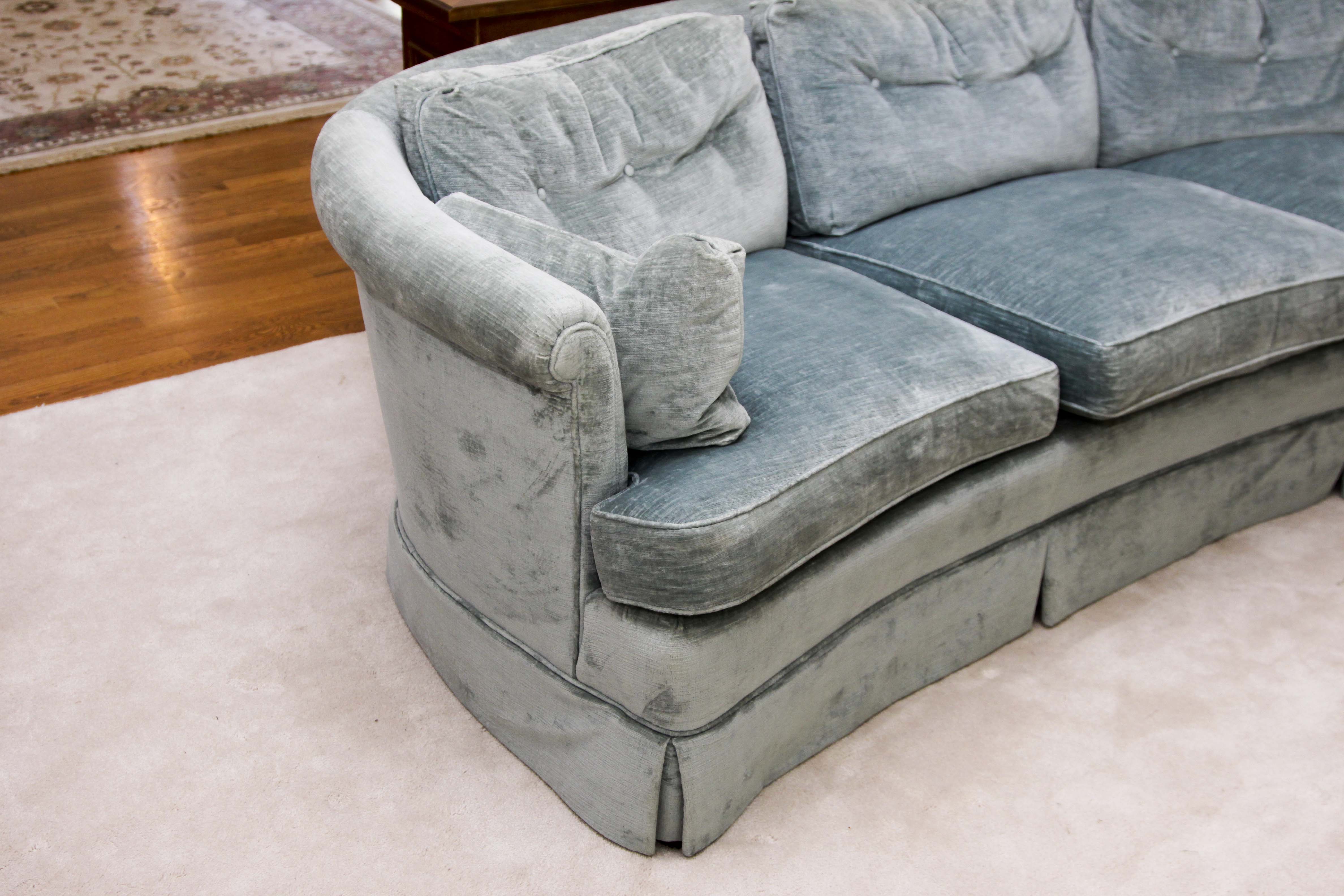 Vintage Mid-Century Curved Sofa by Henredon