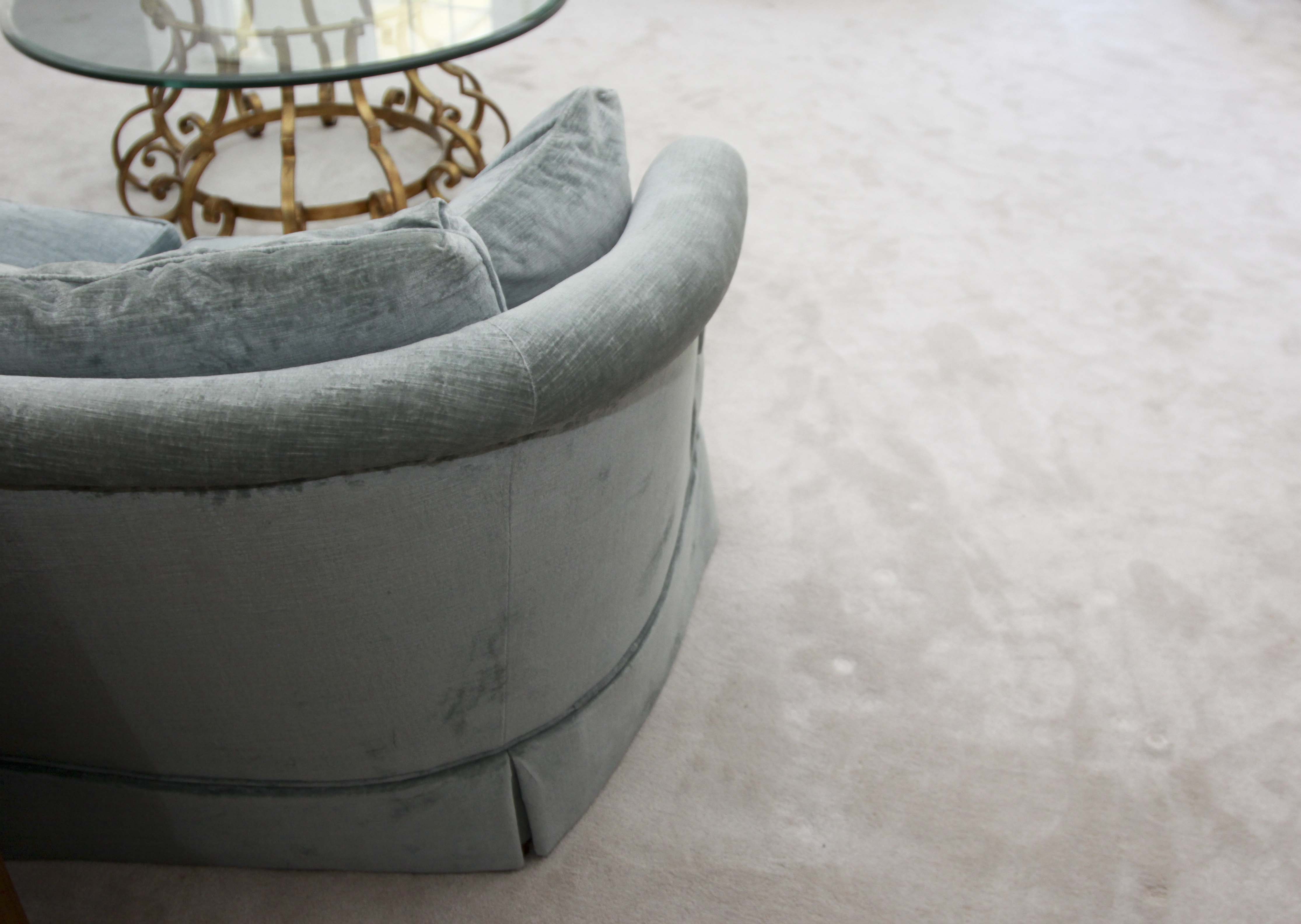 Vintage Mid-Century Curved Sofa by Henredon