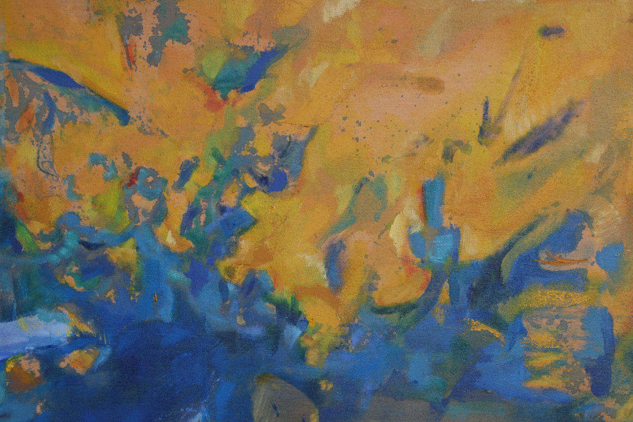 Original Acrylic Painting On Canvas Signed "R. Sontag"