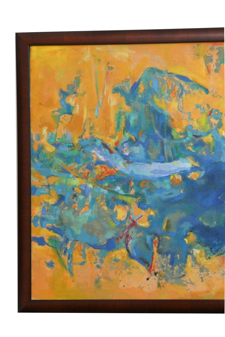 Original Acrylic Painting On Canvas Signed "R. Sontag"