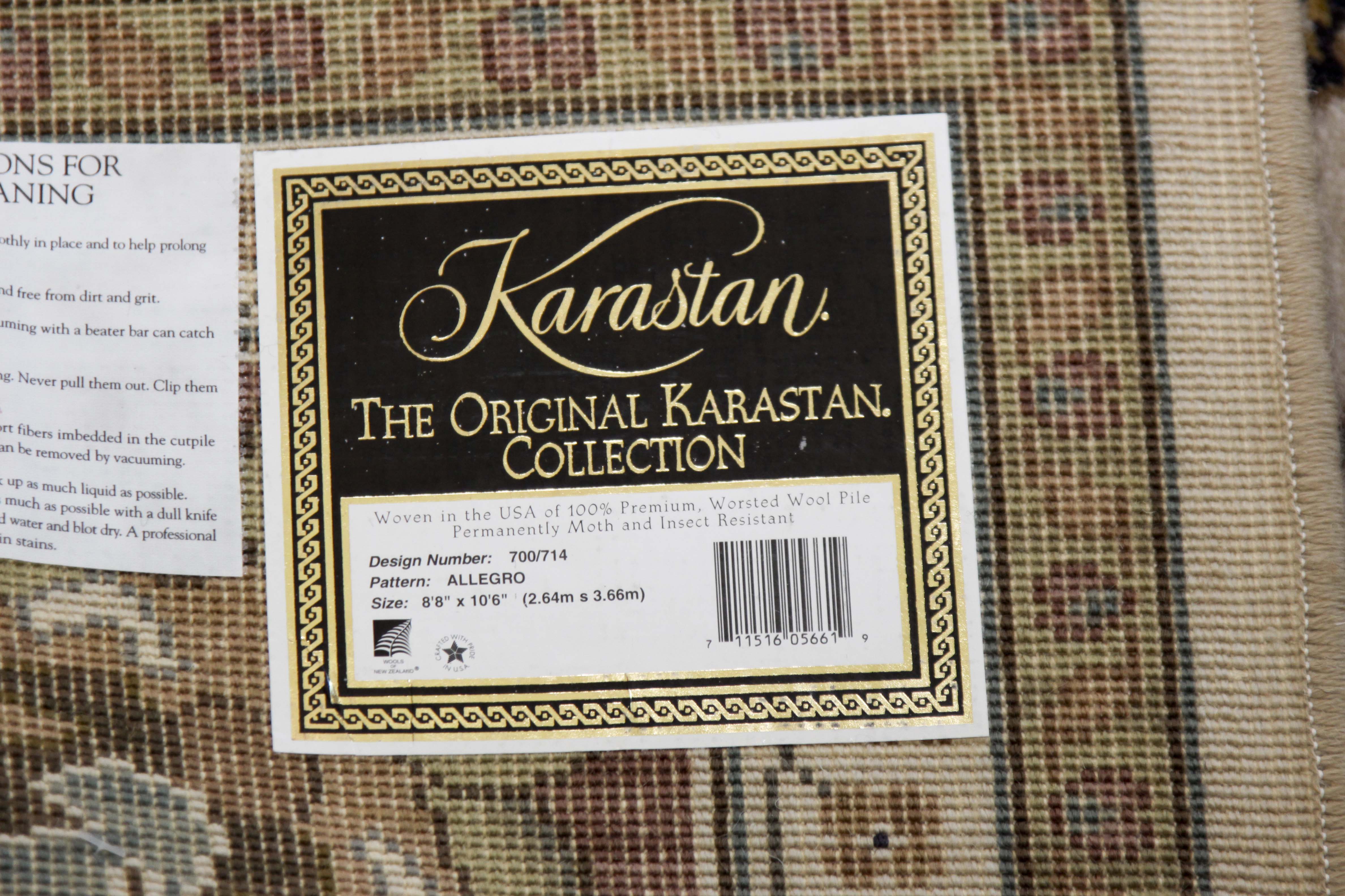 Karastan "Allegro" Large Area Rug