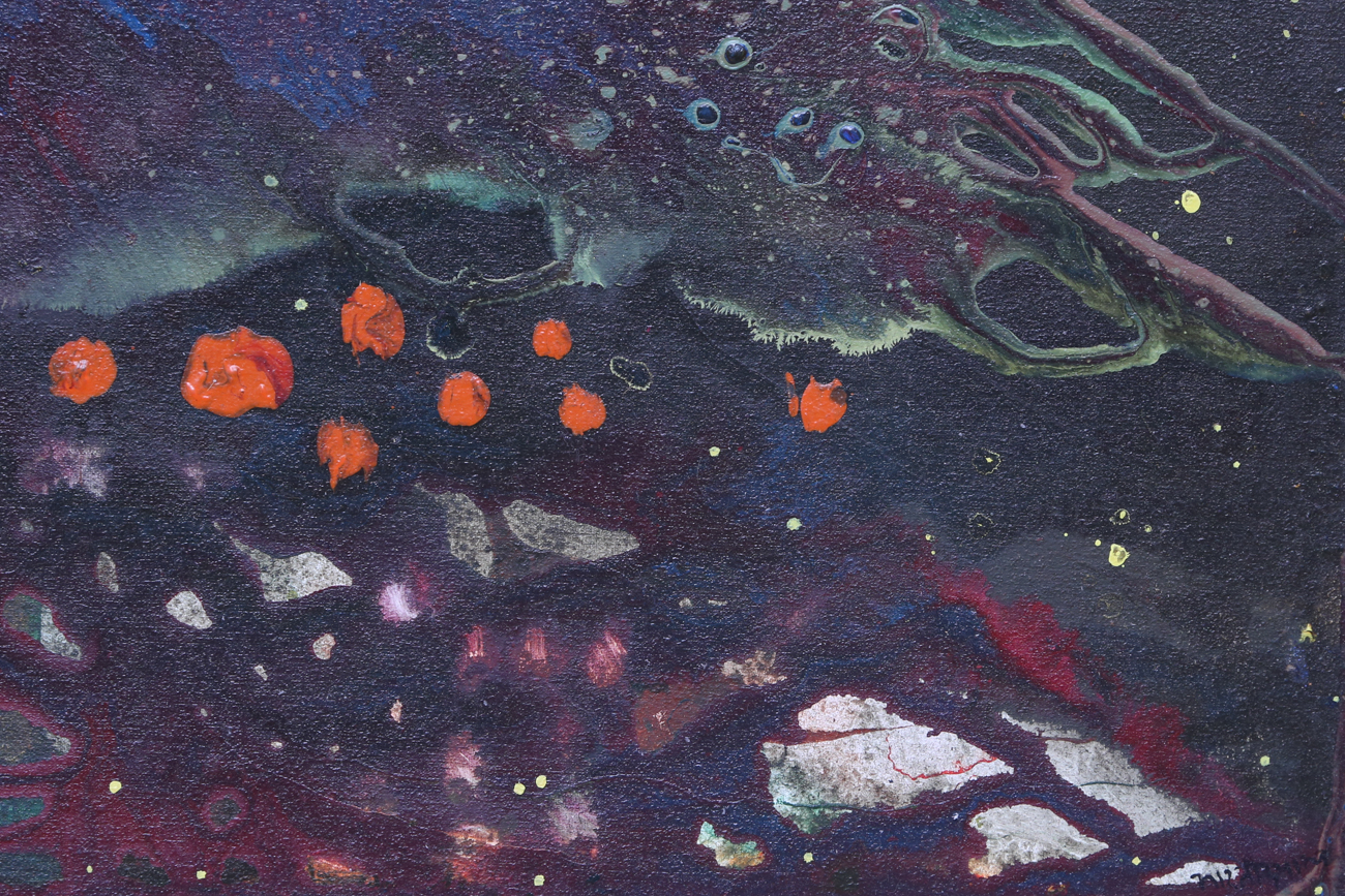 Original Abstract Acrylic Painting On Canvas "Desire"