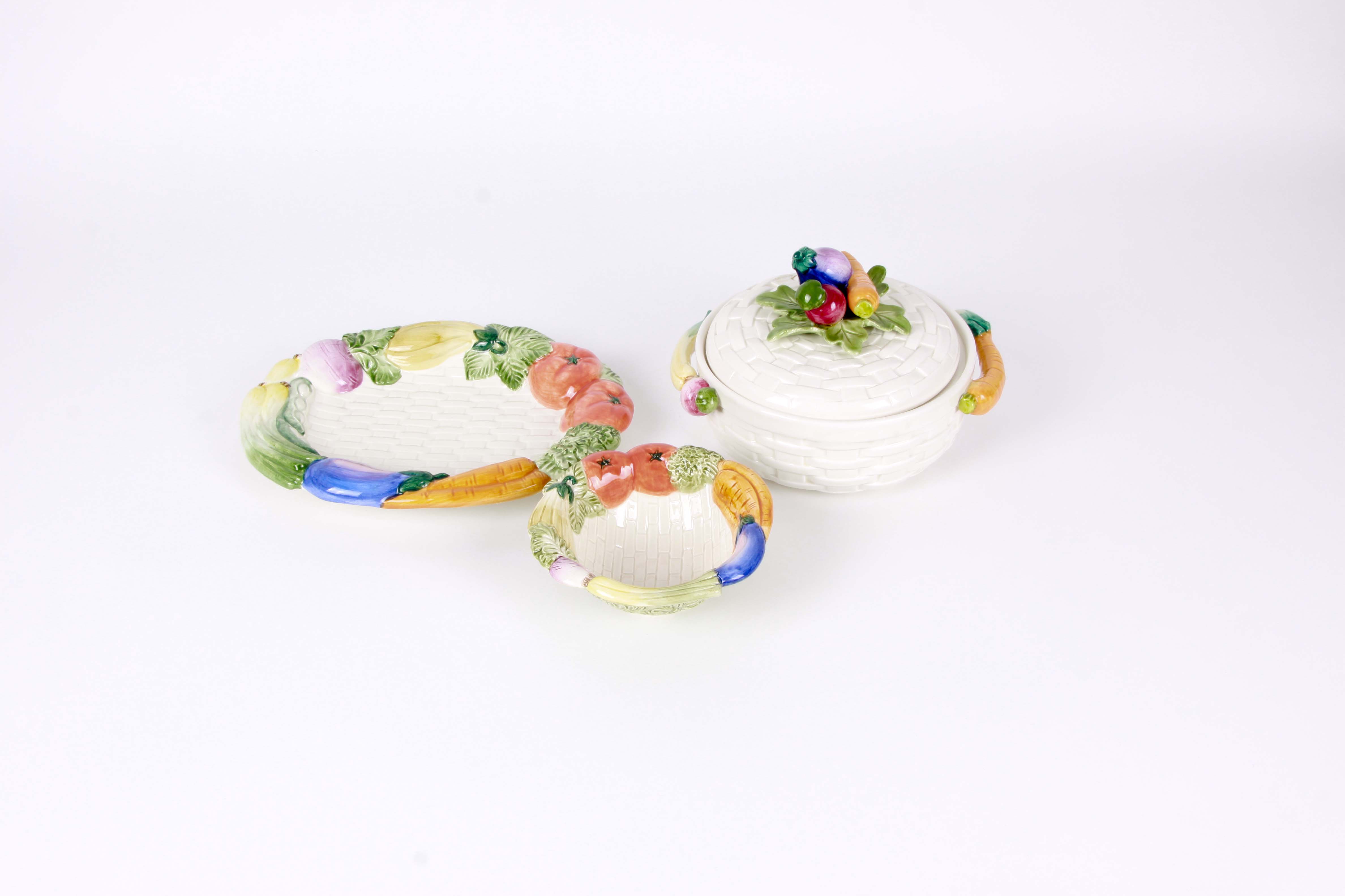 Fitz and Floyd Vegetable Themed Tableware