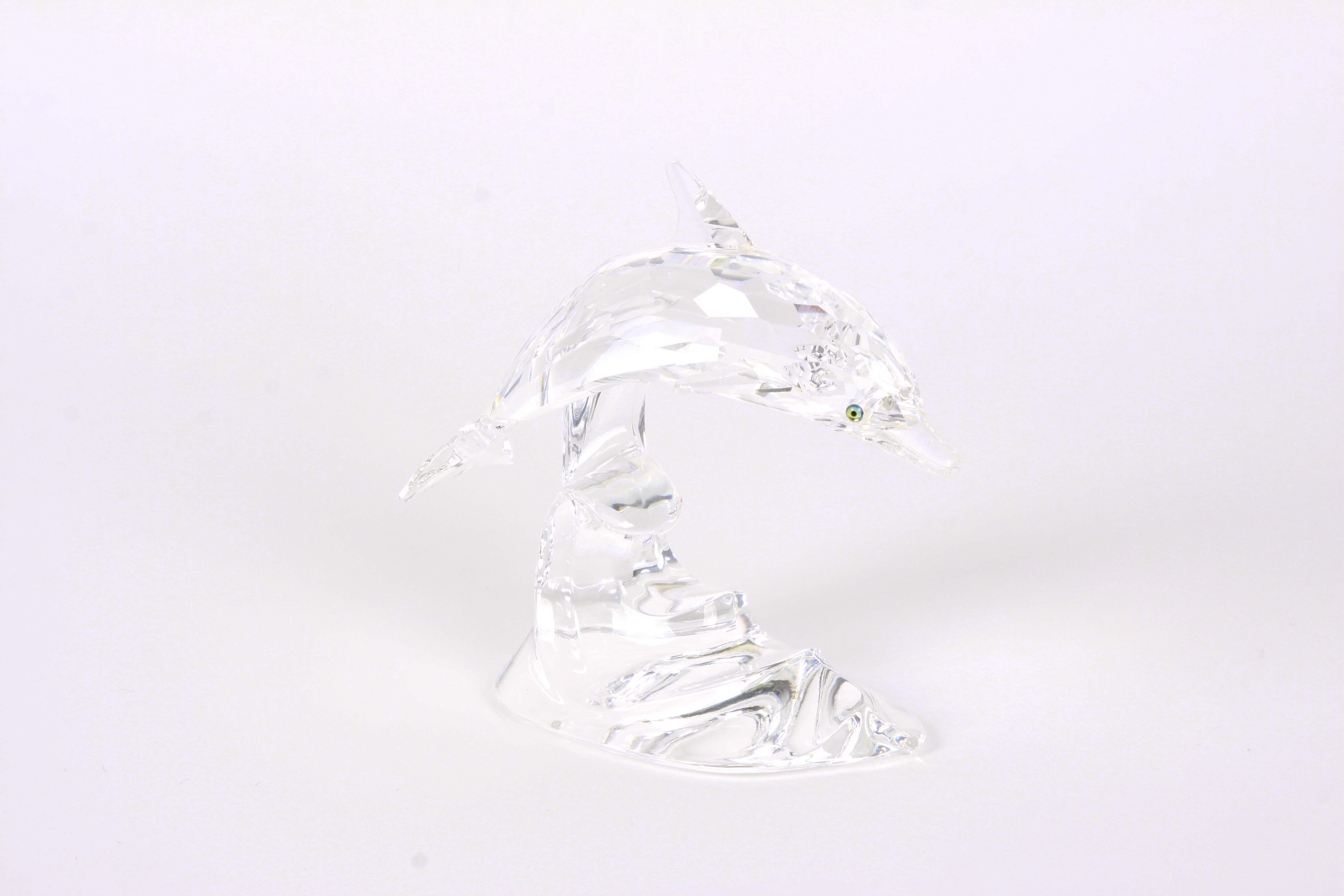 Swarovski Dolphin and Bird Crystal FIgurines