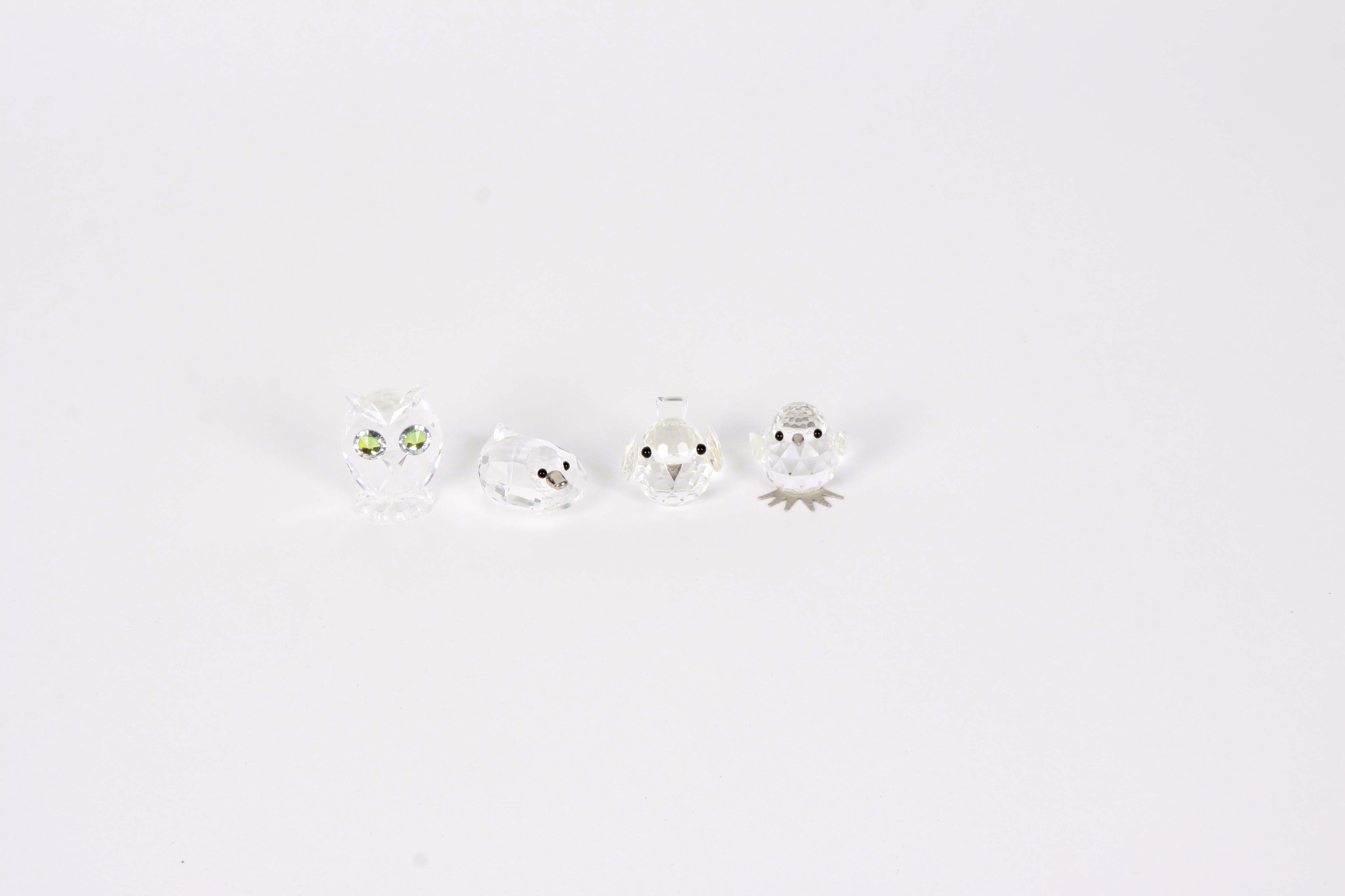 Vintage Swarovski Crystal Bird Figurines